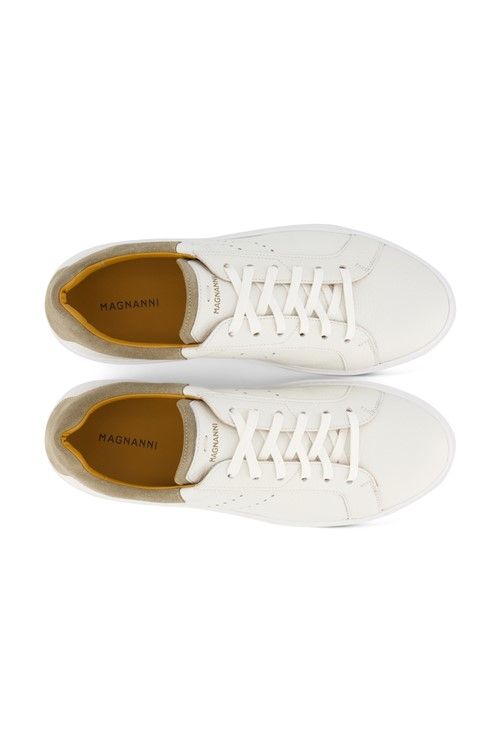 Magnanni sneakers wit effen veters