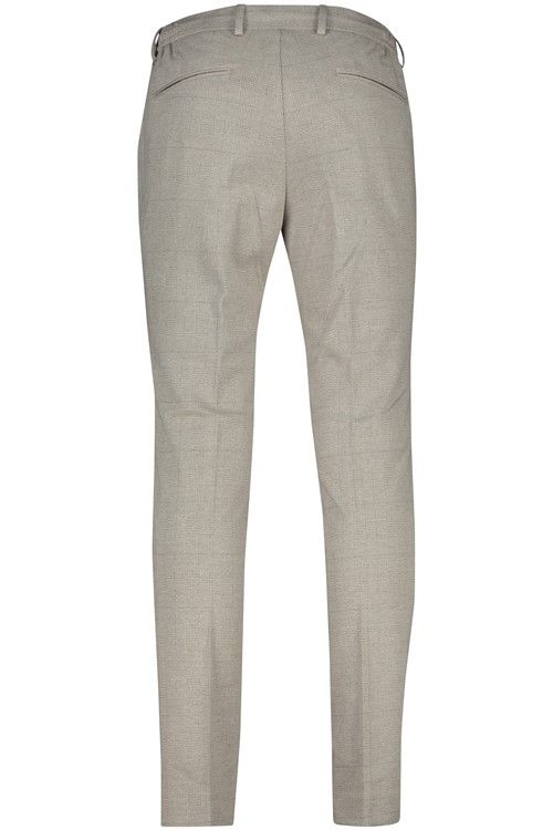 Born With Appetite chino beige geruit normale fit