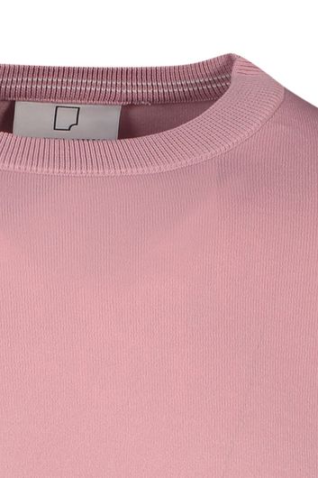 polo Born With Appetite roze effen normale fit
