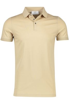 Born With Appetite Born With Appetite polo normale fit beige effen katoen 3 knoops