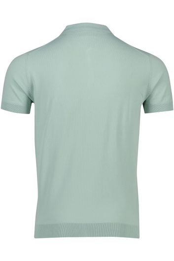Born With Appetite polo slim fit groen effen rits