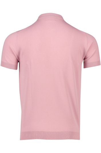 Born With Appetite polo normale fit roze effen 