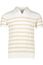 Born With Appetite polo normale fit beige wit gestreept 