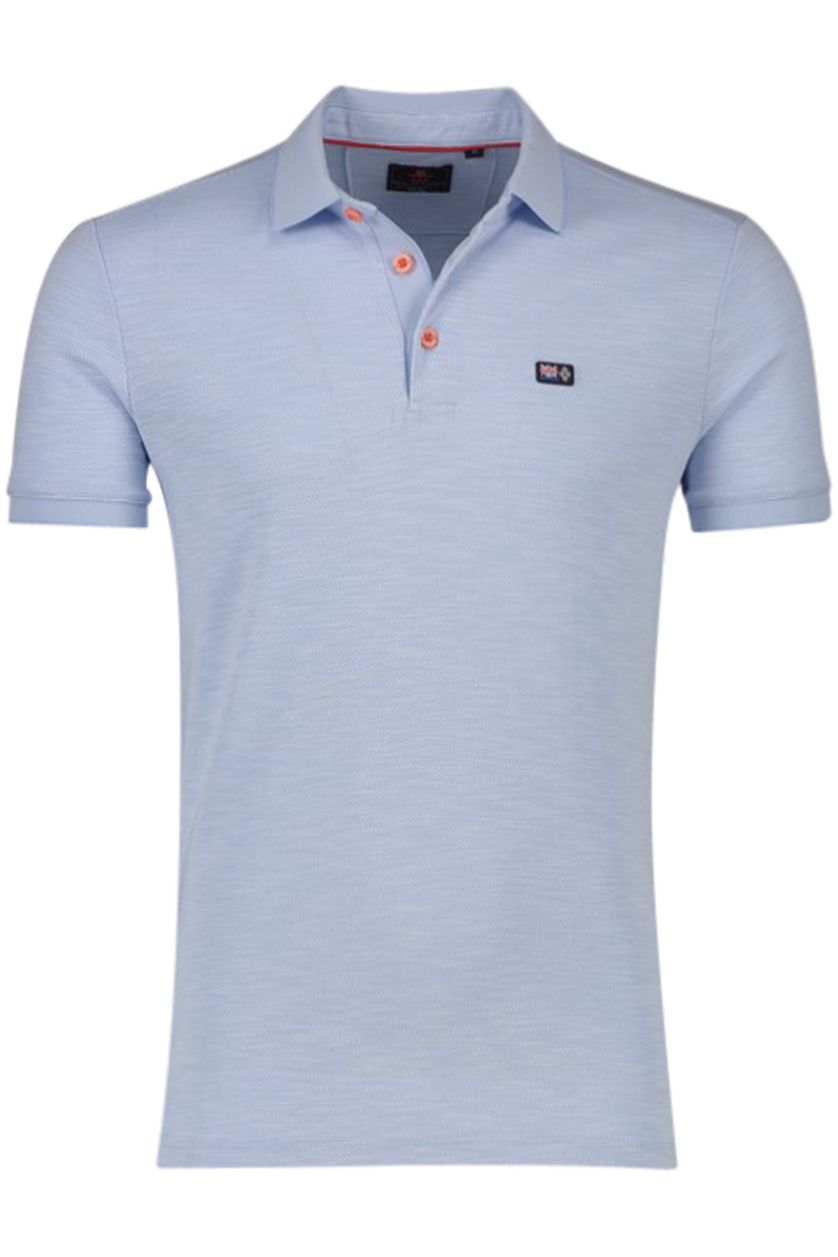 New Zealand polo normale fit blauw effen modal