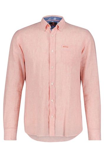 New Zealand overhemd normale fit roze katoen