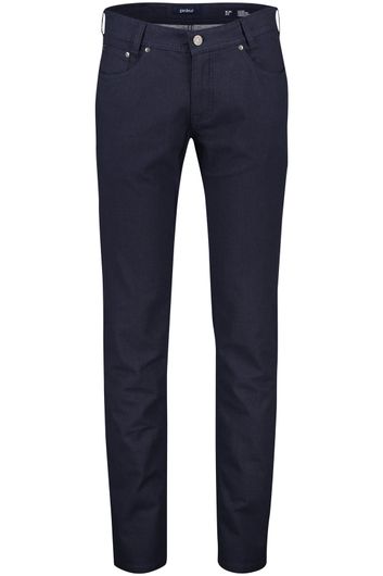 Gardeur broek 5-pocket slim fit donkerblauw