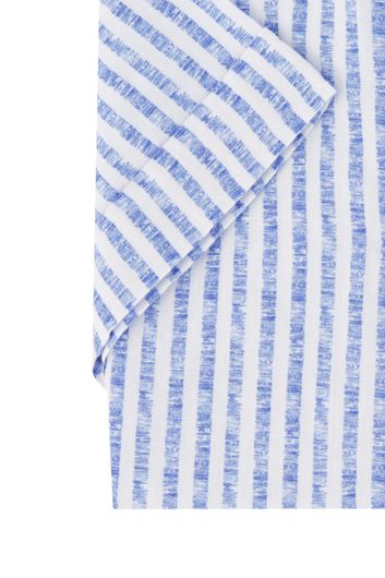 Giordano overhemd blauw wit gestreept