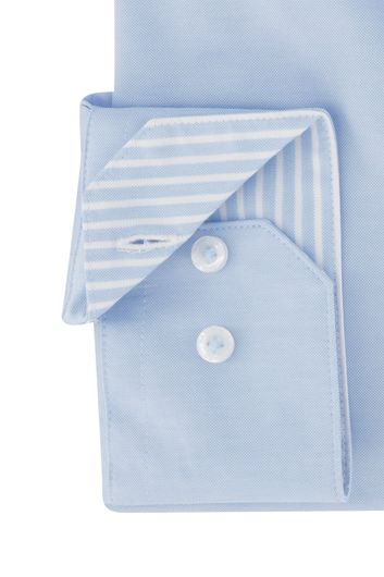 business overhemd Cavallaro lichtblauw effen slim fit 