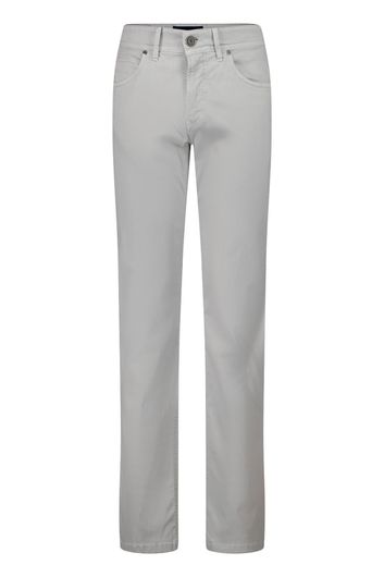 Gardeur modern fit pantalon lichtgrijs katoen