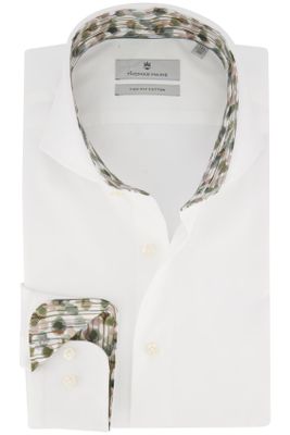 Thomas Maine Thomas Maine business overhemd normale fit wit effen 100% katoen