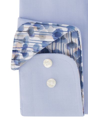 Thomas Maine zakelijk overhemd normale fit lichtblauw effen katoen