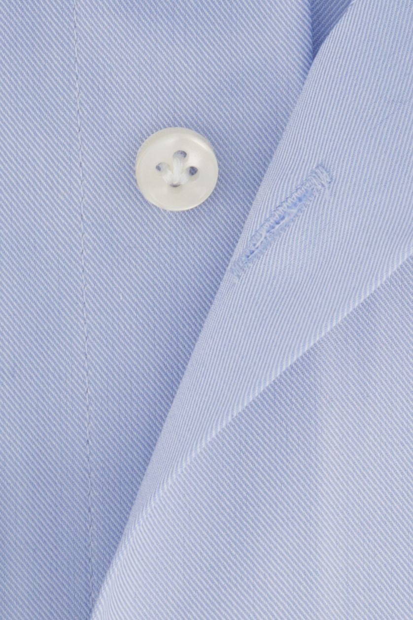 Thomas Maine business overhemd lichtblauw effen katoen normale fit cutaway boord