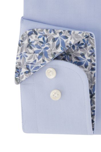 Thomas Maine business overhemd normale fit lichtblauw effen katoen 100%