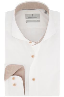Thomas Maine Thomas Maine business overhemd normale fit wit effen 100% katoen