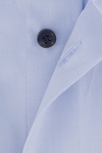 Thomas Maine overhemd mouwlengte 7 normale fit lichtblauw effen 100% katoen