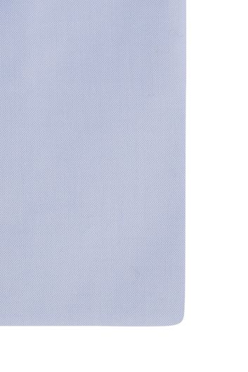 overhemd mouwlengte 7 Thomas Maine lichtblauw effen katoen normale fit 