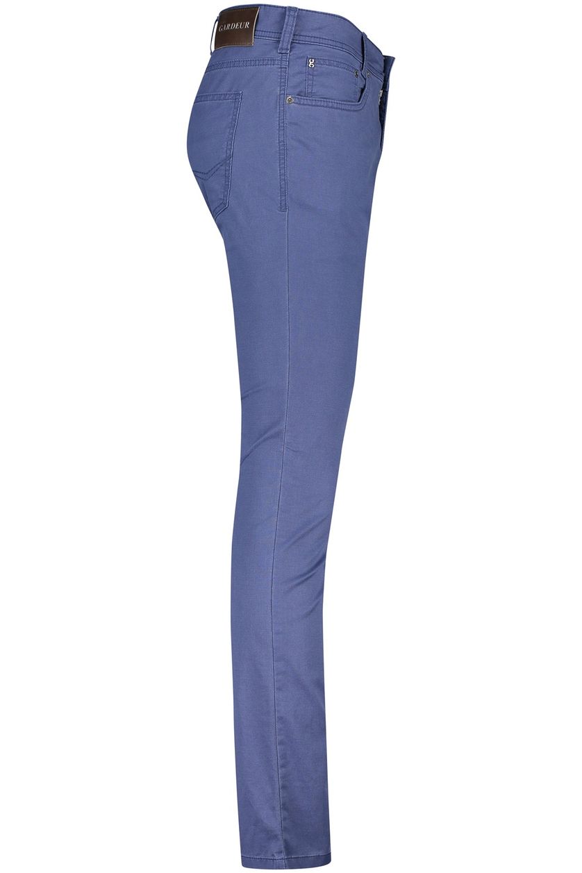 Gardeur broek 5 pocket blauw katoen