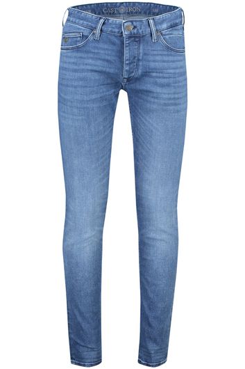 Cast Iron jeans blauw effen met steekzakken