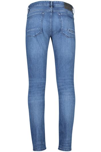 Cast Iron jeans blauw effen met steekzakken