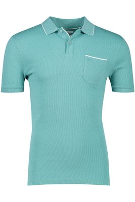 Brax Brax Paddy polo normale fit turquoise effen katoen