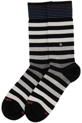 Burlington Burlington sokken zwart grijs gestreept 