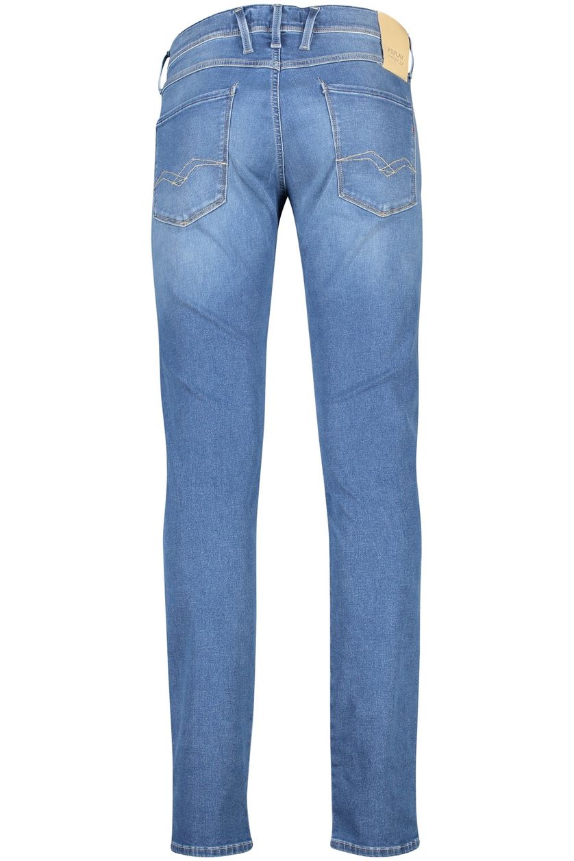 Replay jeans blauw effen katoen 