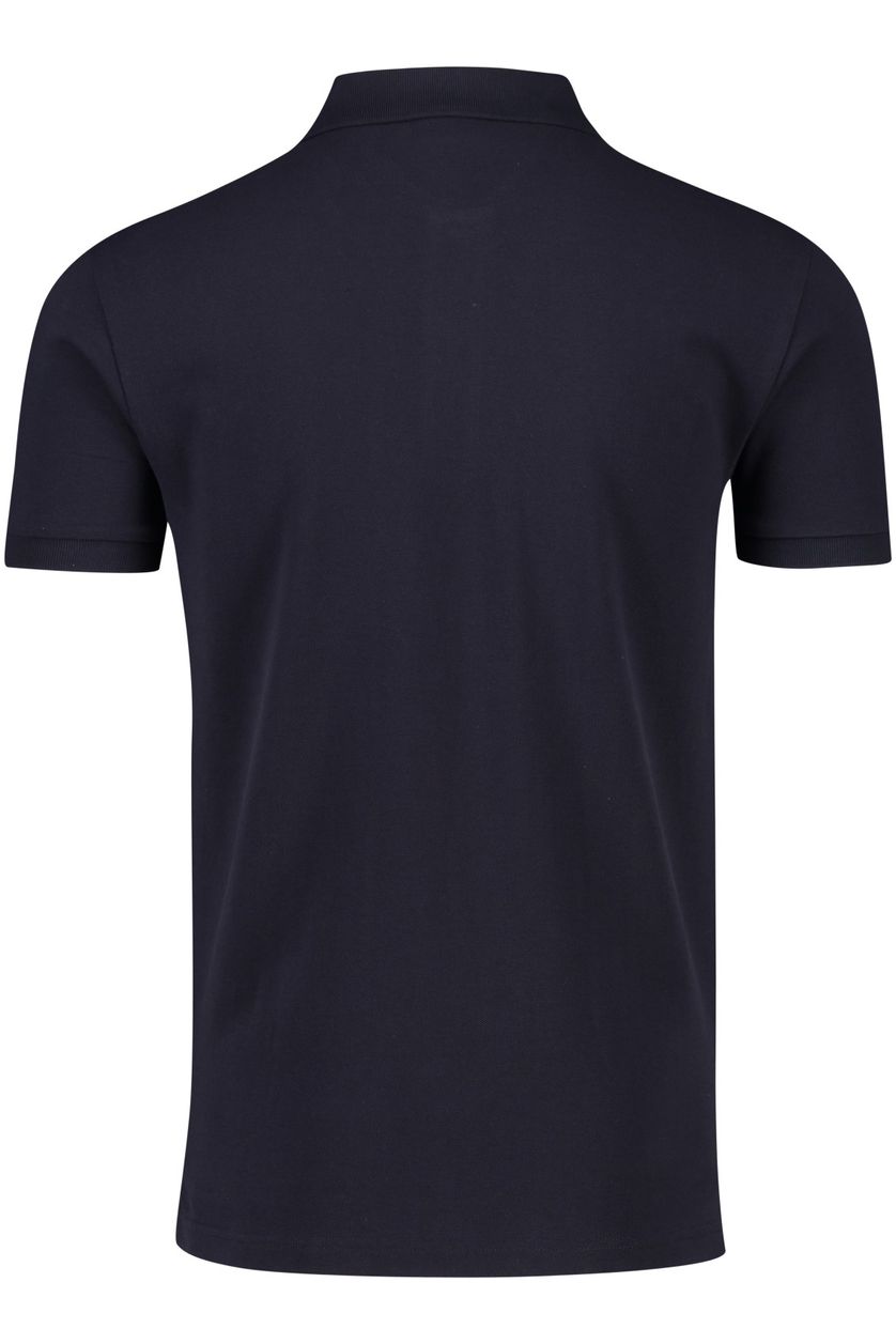 Profuomo polo normale fit donkerblauw effen katoen 2 knoops