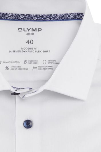 Olymp overhemd wit effen