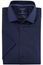 Overhemd korte mouw OLYMP Luxor 24/Seven Modern Fit normale fit donkerblauw effen katoen