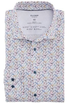 Olymp Olymp overhemd Level Five extra slim fit multicolor geprint