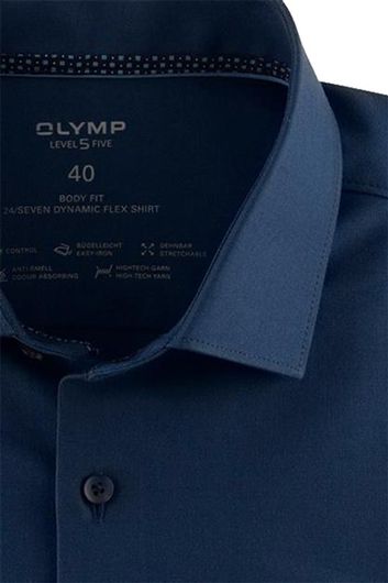 Overhemd Olymp level 5 donkerblauw
