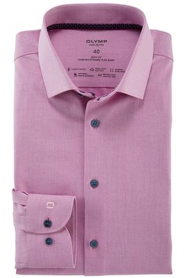 Olymp Olymp overhemd Level Five business extra slim fit roze effen katoen