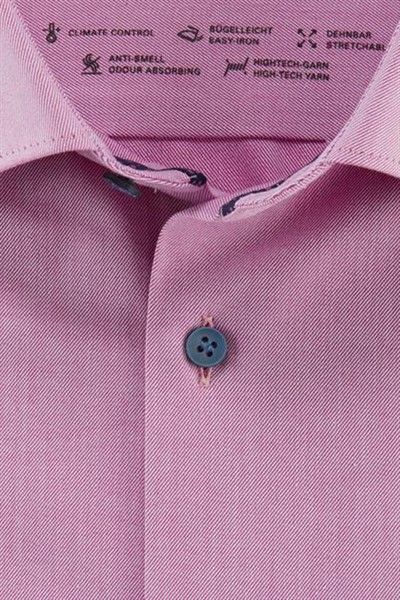Overhemd Olymp Level Five extra slim fit roze effen katoen