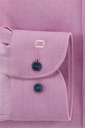 Olymp overhemd Level Five business extra slim fit roze effen katoen