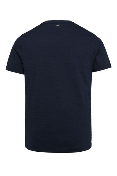 Vanguard T-shirts ronde hals donkerblauw effen