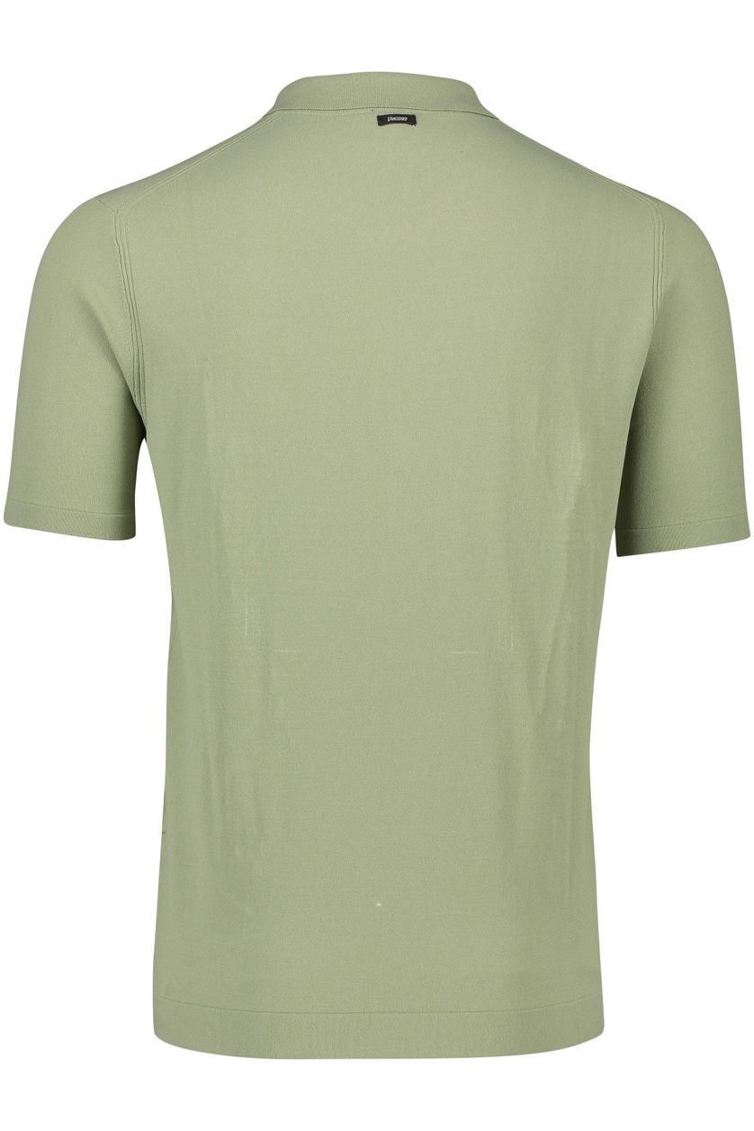 Vanguard polo normale fit groen effen stretch