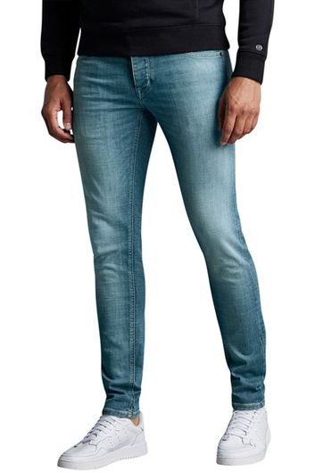 jeans Cast Iron donkerblauw effen 