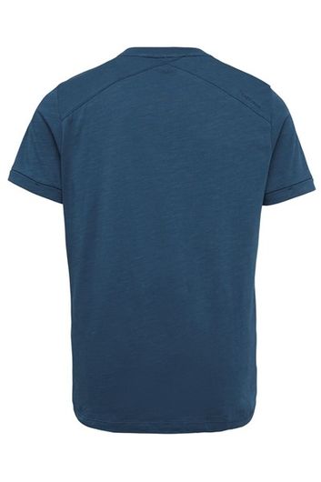 Cast Iron T-shirts korte mouw blauw ronde hals logo print
