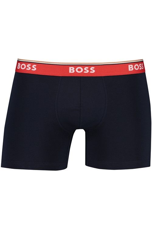 Hugo Boss boxershorts rood effen katoen 3-pack