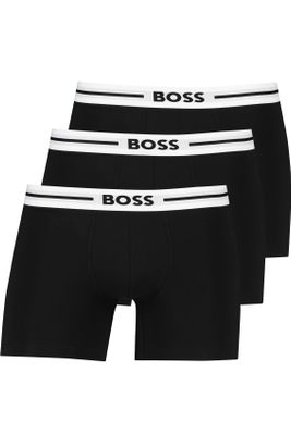 Hugo Boss Hugo Boss boxershort zwart effen 3-pack