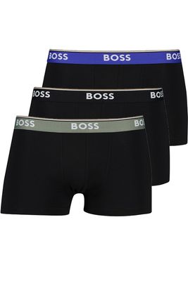 Hugo Boss Hugo Boss boxershorts 3-pack zwart effen katoen
