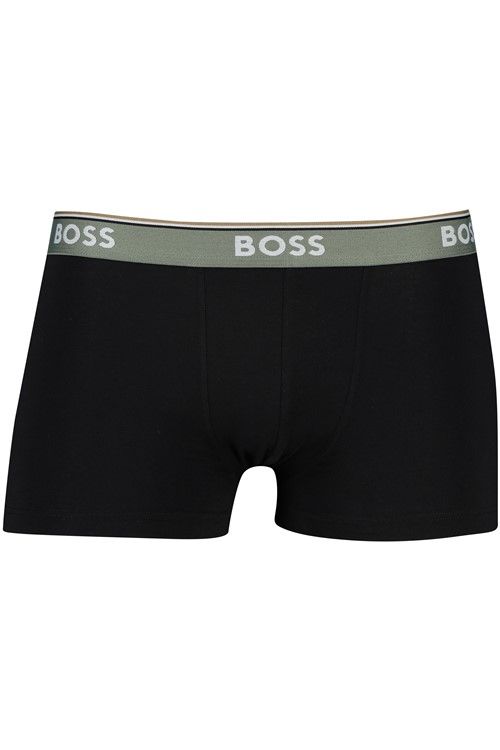 Hugo Boss boxershorts 3-pack zwart effen katoen