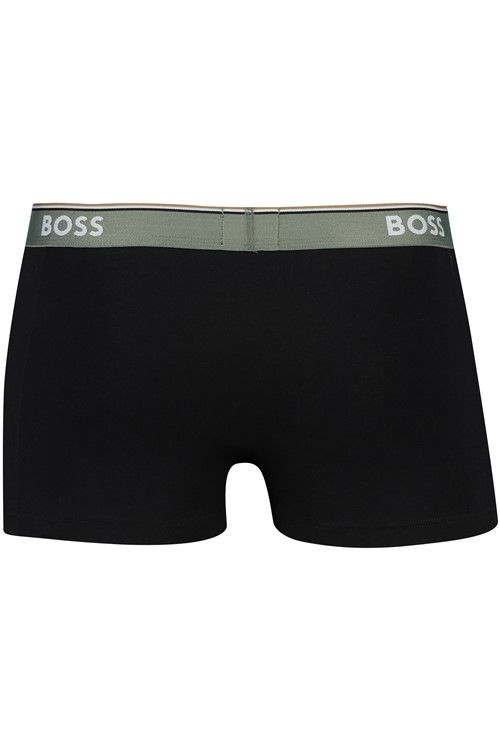 Hugo Boss boxershorts 3-pack zwart effen katoen