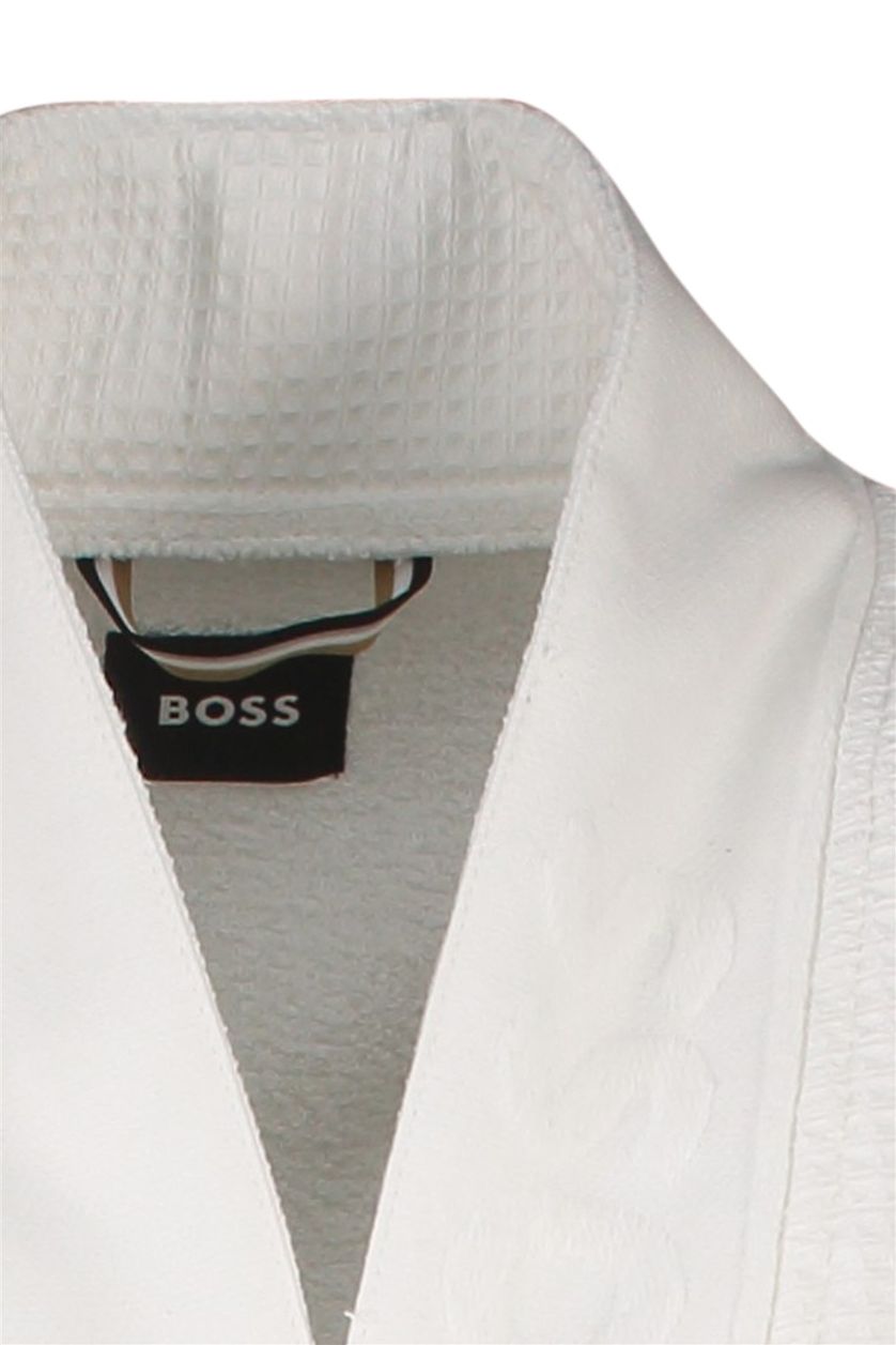 Hugo Boss badjas wit effen 