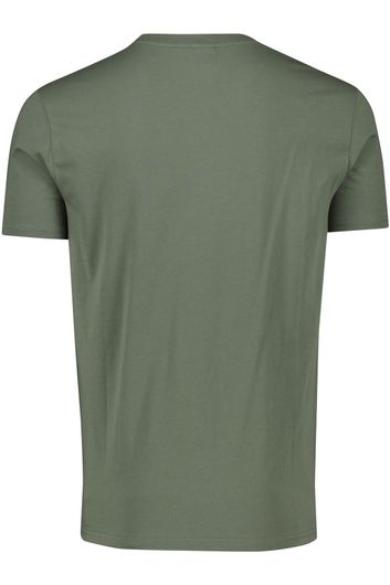 Hugo Boss t-shirt effen katoen groen