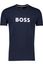 Hugo Boss t-shirt donkerblauw print 100% katoen normale fit