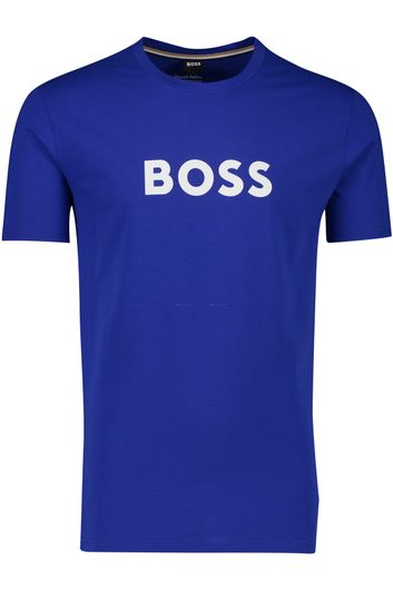 Hugo Boss t-shirt blauw print