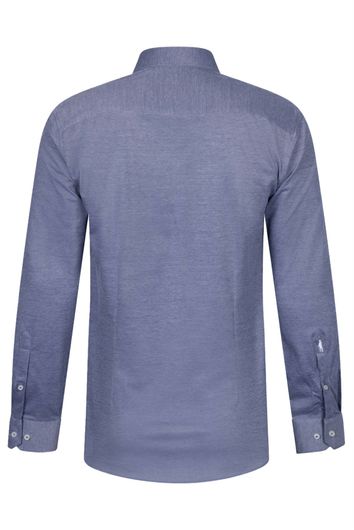 Zakelijk Cavallaro overhemd slim fit blauw uni 100% katoen