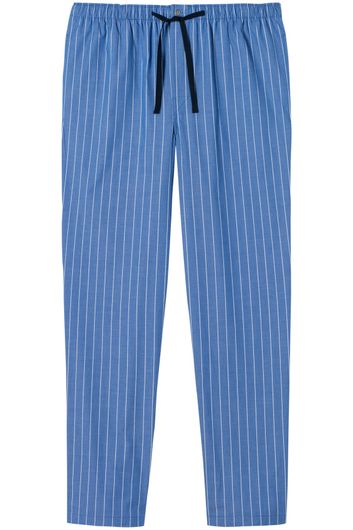 pyjamabroek Schiesser gestreept katoen blauw
