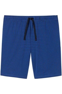 Schiesser Schiesser Mix+Relax korte pyjamabroek blauw patroon